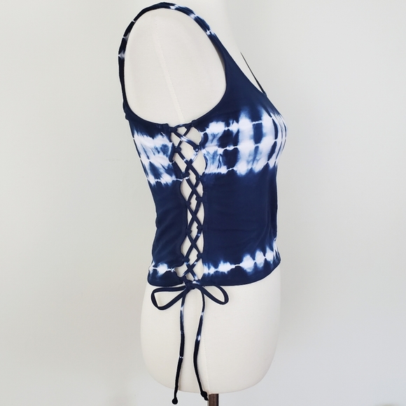 LunaChix Tie Dye Tank With Lace Up Sides - Picture 6 of 10